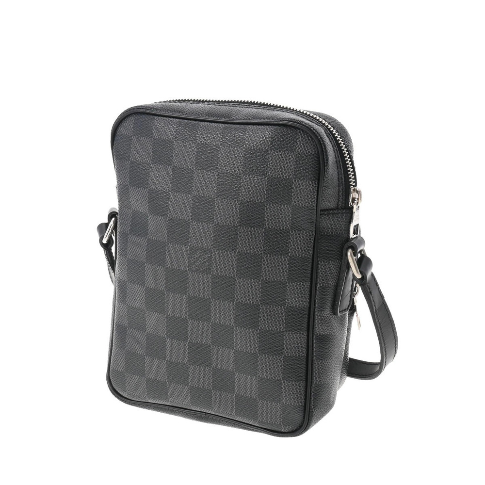 Louis Vuitton Rem Damier Canvas Bag Black Black Graphite Shoulder Black